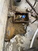 コンクリートの下で漏水「漏水修理　右京区　西京極　水道　ミヅケンジャー」