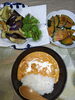 う、うまい！娘が作ったチキンカレー。「まだ、まだ、暑い！　本格的チキンカレー」