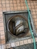 コンクリートの桝「コンクリートの排水マス直せます！　右京区　西京極　水道　ミヅケンジャー」