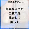 二枚爪のケア　No.97
