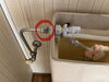 赤丸の部分をほどくとストレーナーが入ってます「トイレのタンクに水がたまるのが遅い　ミヅケンジャー」