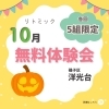 「【磯子区・リトミック】無料体験会お申し込み受付中！各回5組限定✨リズム遊びでたくさん体を動かそう！」