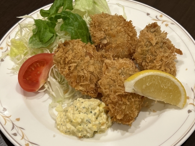広島産カキフライランチ「季節限定カキフライ始まりました!」