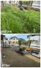 草刈り　Before / After 「神戸市北区有野台でお庭の手入れをしました！」