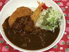 「本日のAランチは　海老カツ&エビフライカレー🍛」