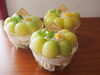 「足守メロンパフェ🍈期間限定です😊岡山市北区一宮のケーキ屋さんPatisserie Juna(パティスリージュナ)」
