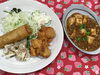 「本日のAランチは　麻婆豆腐と中華おかず」