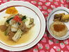 「本日のAランチは　豆腐ハンバーグと肉白菜煮物」
