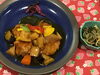 「本日のAランチは　トリカラの甘酢野菜あんかけ」