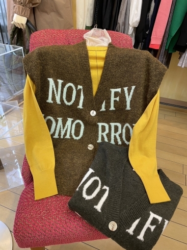 ボリュームニットベスト¥19580「秋冬新作のご案内🌟」