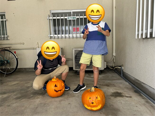 カボチャのランタン完成!「ひだち教室体験活動記Vol.27〜カボチャのランタン作り②〜」