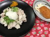 「本日のAランチは　豚肉温しゃぶ風おろしポン酢」