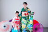 「成人式前撮り　二人で思い出の記念撮影【姉妹で着物でスマイル】★むらまつ衣裳店★」