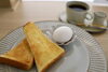 トースト＆ゆで卵「モーニングはじめます☕️」