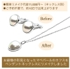 「お爺様の形見となった、マベパール・カフスをペンダントネックレス２本にリメイクしました✨」