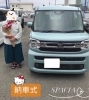 ご納車おめでとうございます💓「スペーシア納車式✨　新型スペーシアHYBRID🚗　スライドドア式　電動パーキングブレーキが付いてます！　スズキアリーナ川之江」