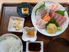 刺身盛り合わせ定食、小鉢3品付き 2000円「刺身盛り合わせ定食、小鉢3品付き 2000円」