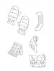 防寒具イラスト「マフラー禁止【手編みマフラー・校則・冷え防止】」