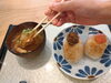 焼きおにぎりと手作りお味噌汁「たけのわ食堂モーニング」