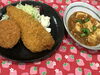 「本日のAランチは　麻婆豆腐とミックスフライ」