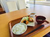 先週の日替わり「鯖竜田揚げとカレーコロッケ定食」「今週（11/11から11/15）の日替わりランチ（680円）メニューです♪」