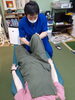 あお向け　ふくらはぎ「産前産後の骨盤矯正　マタニティー整体　産前腰痛　股関節痛み　足のむくみの場合」