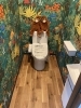 可愛い壁紙が目立ちます「トイレ新設しました　ミヅケン　水道屋　右京区　西京極　水のトラブル　」