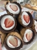 「新作❗️いちごのワッフルコーン🍓✨【シェフの気まぐれクロワッサンは土日限定！・出水市・かるかん饅頭・お土産・御進物・地方発送可」