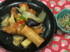 「本日のAランチは　とりからの和風野菜あんかけ」