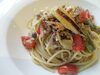 「好評につき“カモネギ”復活しました🍴  【鴨挽肉と焼き葱のパスタ】  鴨と葱。相性抜群の組み合わせに、甲州赤ワインでコクと香りを、キノコで旨味をプラス。」