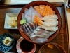 海鮮丼、小鉢2品付き 1800円「海鮮丼、小鉢2品付き 1800円」