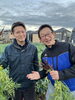 畑に来るとメニューが浮かぶそうです👍「☆カラフル野菜の小山農園へ、シェフご来園☆」