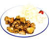 鶏胸肉のごま味噌炒め「週替わりランチ」