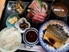 鰆の煮付け＋刺身盛り合わせ定食　2300円「鰆(さわら)の煮付け＋刺身盛り合わせ定食　2300円」