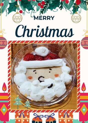 ホワイトモカサンタ「自販機にてクリスマススイーツ販売中!」