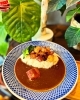 コロコロ豚肉とジャガイモの甘辛風味乗せカレー「12/6. ランチメニュー」