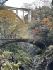 高千穂峡に架かる橋 高千穂三代橋と言われています「高千穂峡、別府、門司、何処も良かったです DEN」