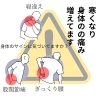 痛み注意報「身体のサイン注意報“寝違え・ぎっくり腰・股関節痛”増加中/鍼灸（はりきゅう）/NAgomi」