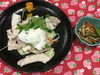 「本日のAランチは　豚肉の温しゃぶ風おろしポン酢」