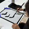 「書道教室12月11日の様子　Studio Be-WING スタジオ ビーウイング」