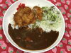 「本日のAランチは　山賊焼きカレー🍛」