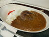 ミニカレー、ハンバーグトッピング「土曜はソフトの日です🍦」