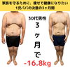 3ヶ月で-16.8kg達成‼️家族のために痩せて健康になりたい男性の挑戦