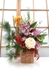 お正月花材に4種類の「菊の花」を添えて豪華に🎍「【銀座　フラワーアレンジレッスン】お正月アレンジ🎍」