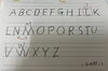 よ〜く見ると、大文字を書いている線に違和感・・・「驚きの成長！短期間で飛躍したＫくん　⭐️【出雲市で英語教室をお探しならドリーム塾へ】⭐️たくさんの子ども達に英語の楽しさを知ってほしい」