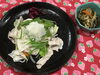 「本日のAランチは　豚肉の温しゃぶ風おろしポン酢」