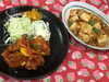 「本日のAランチは　麻婆豆腐ととりから甘酢あん」