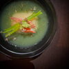 「Soup - 帆立真薯 蕪と小松菜の餡 -【至福の湯宿　安達屋｜福島県・高湯温泉】」