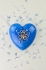 バレンタインケーキ「💙 バレンタインに贈るさわやかなブルーのハートケーキ 💙」