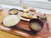 先週の日替わり「ぶり照り焼きと肉詰めいなり定食」「今週（1/20から1/24）の日替わりランチ（680円）メニューです♪」